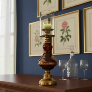 Regency Gold & Red Lamp